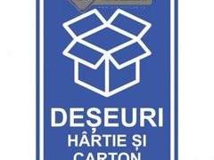 Indicatoare pentru deseuri hartie si carton