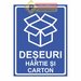 Indicatoare pentru deseuri hartie si carton